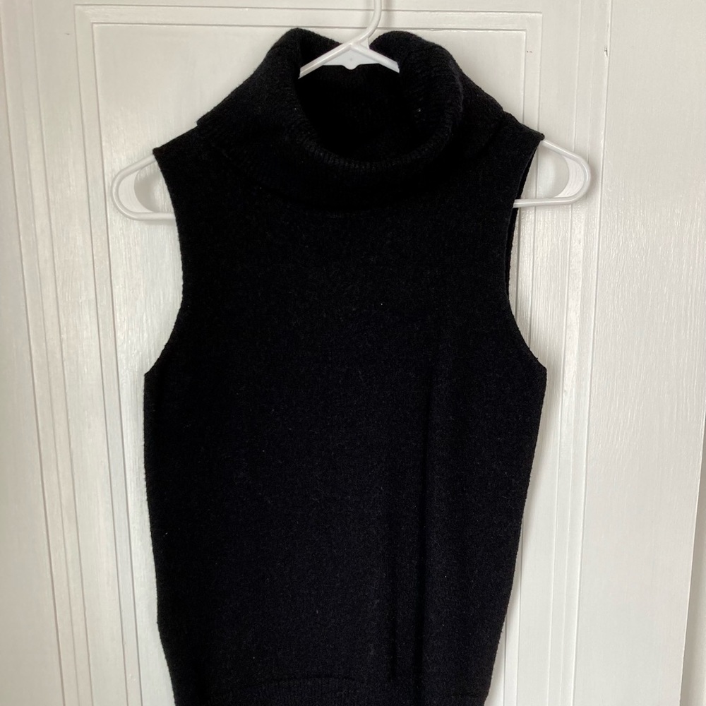 Philosophy cowl neck sleeveless sweater